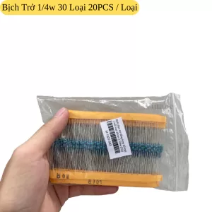 Bịch Điện Trở 1/4w Tổng Hợp 10 Ohm Đến 1M 30 Loại (20PCS / Loại)